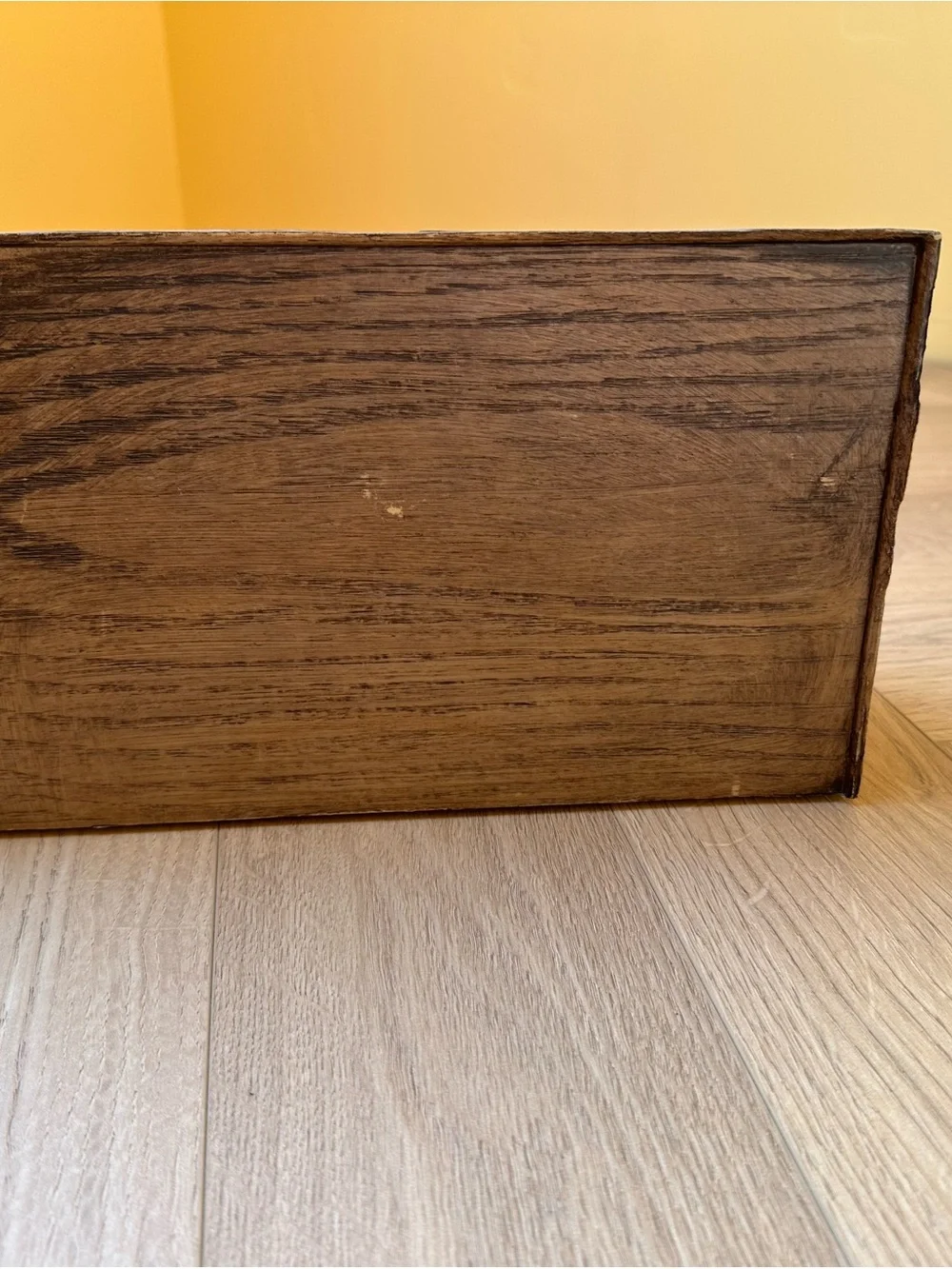 Carved Wooden Desk Organizer - Brown